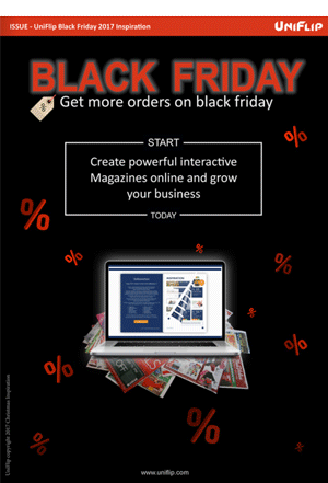 See an example of Black Friday flip book page catalog