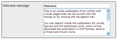 Customize your welcome message and introduce the reader to your publication.