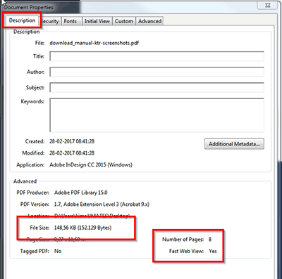 Limit the file size of your PDF