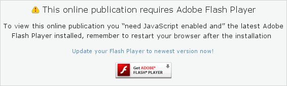 Install adobe flash player to see this publication.