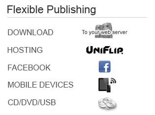 Online self-publishing for digtiale brochure, catalog and magazine