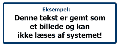 Avoid text in images